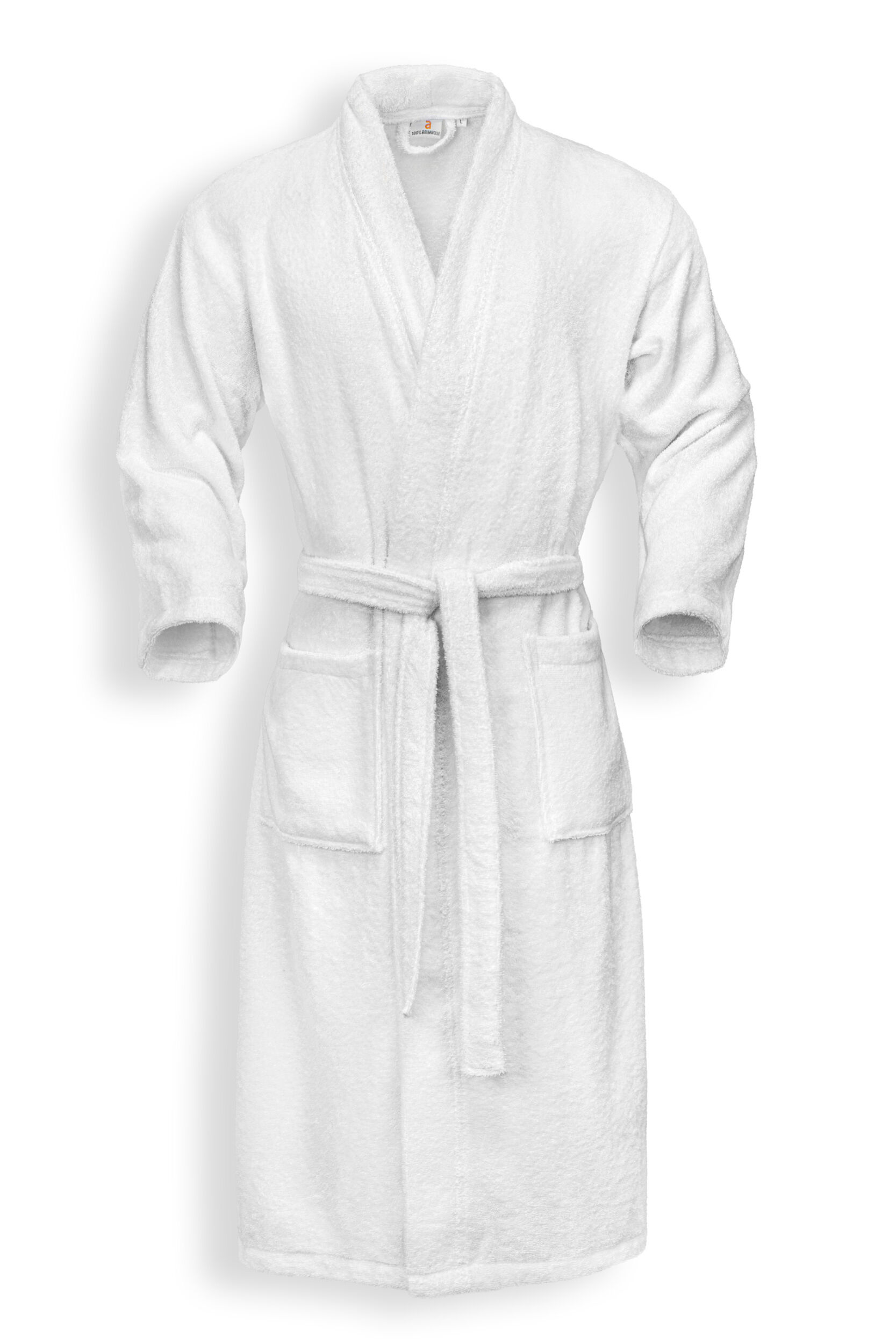 Bademantel,Kimono - M - 360 g/m², weiß 90% Baumwolle - 10% Polyester