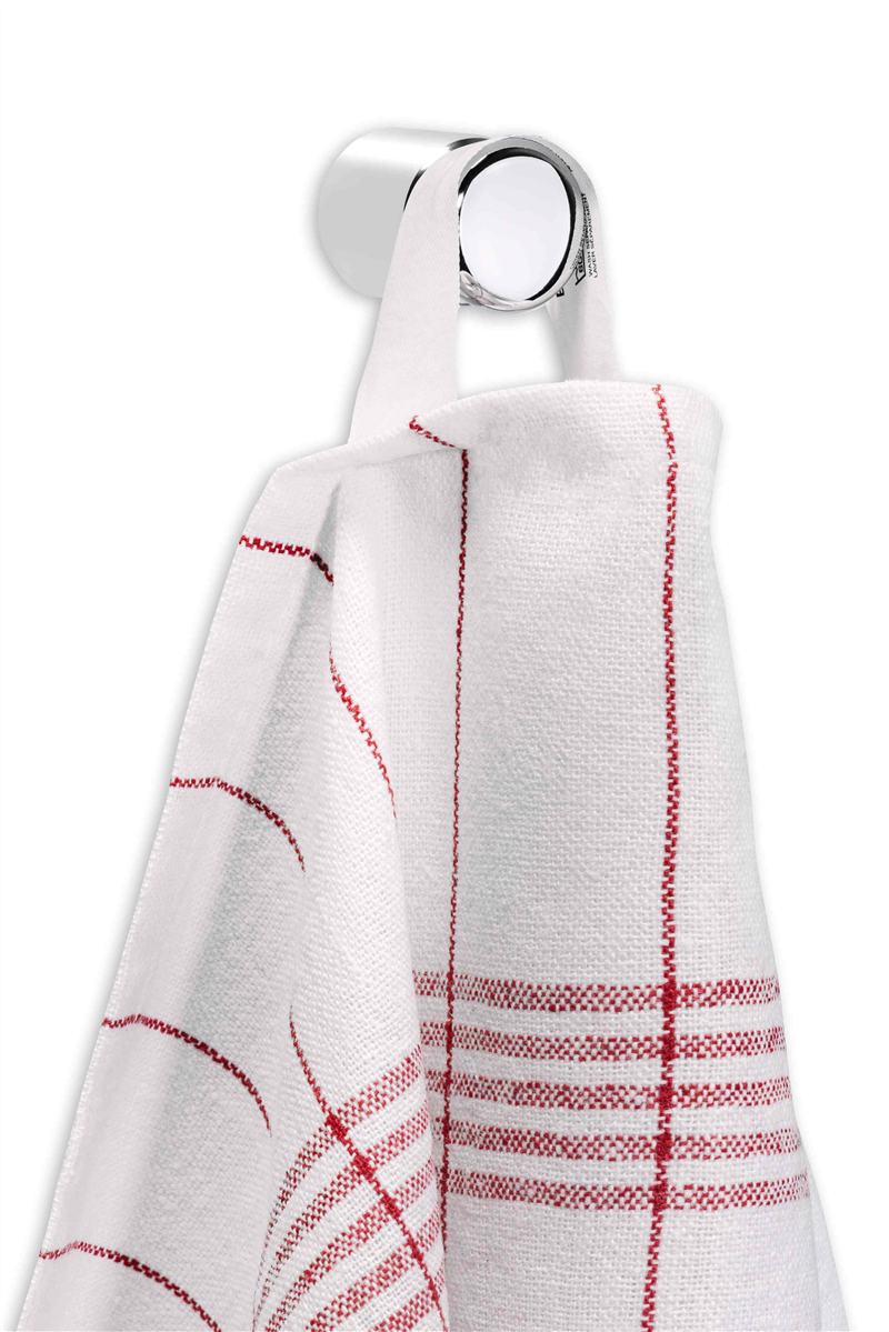 Küchentuch 50 x 70 cm , rot-weiß , 100% BW