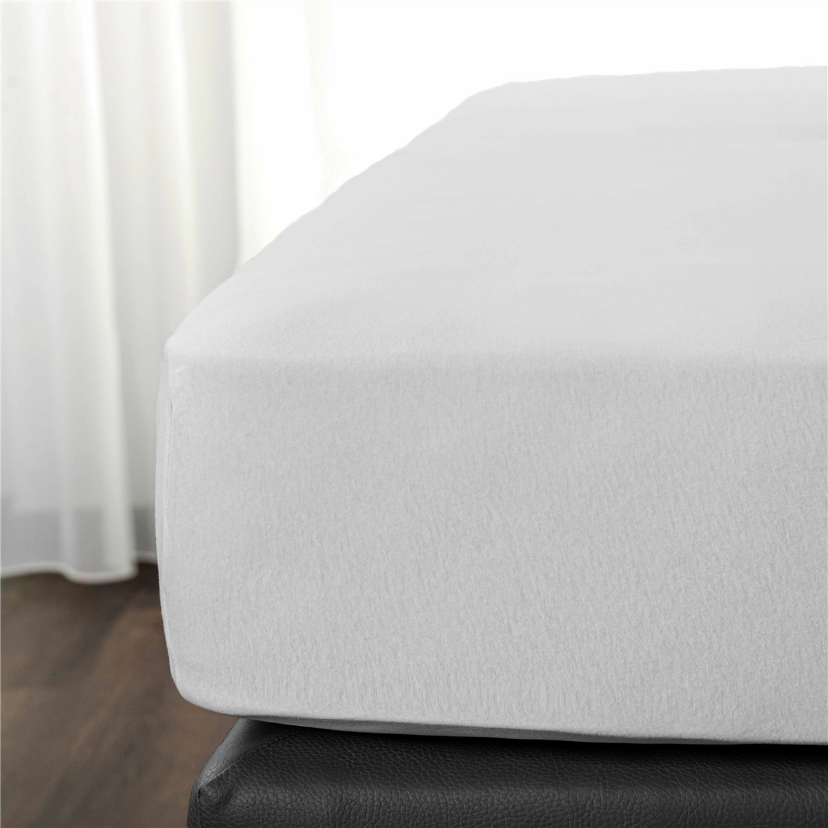 Spannbettlaken, Interlock 210 g/qm BW/PES 200x200+30cm, 50/50