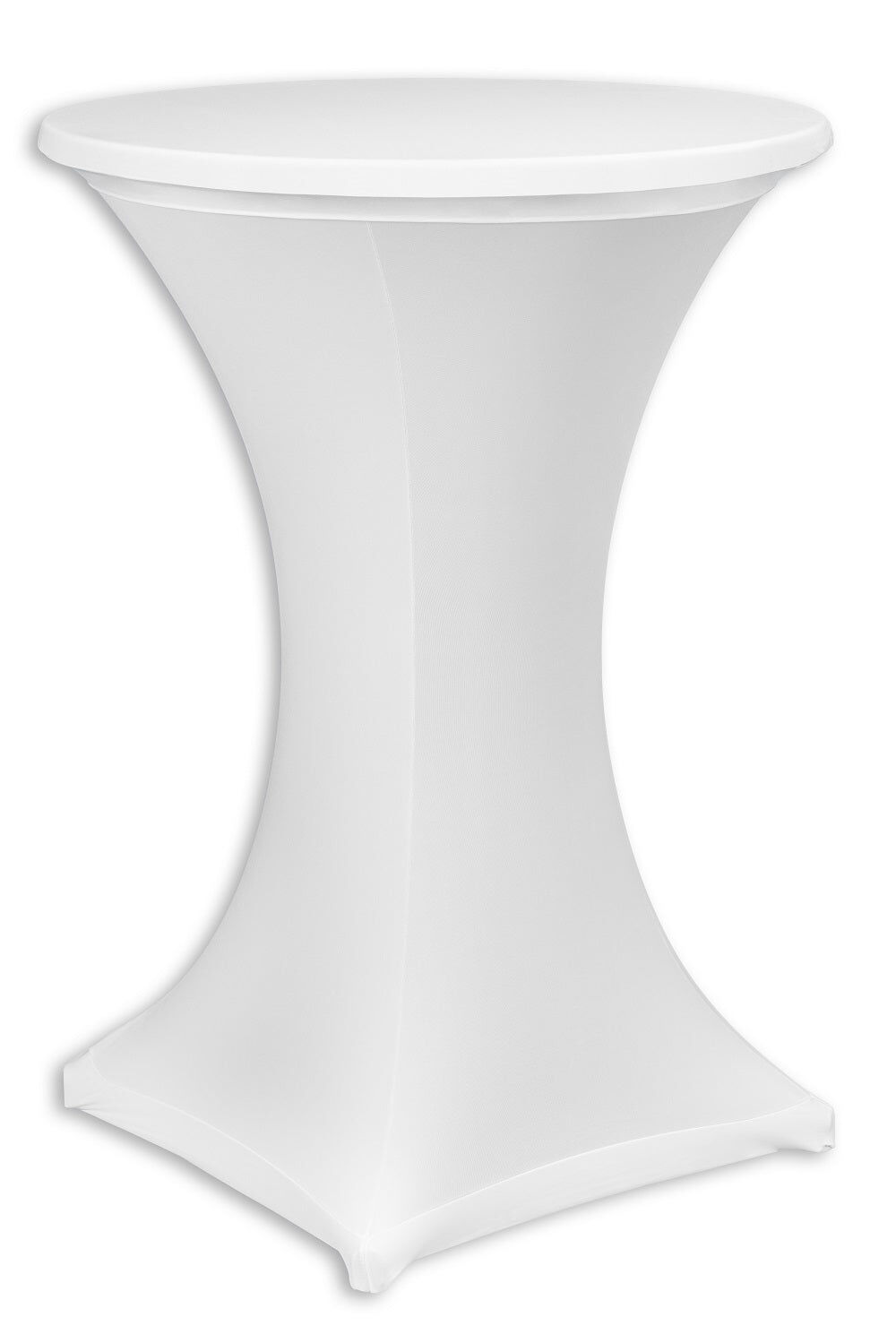 Stehtischhusse Nizza stretch 70 cm weiß