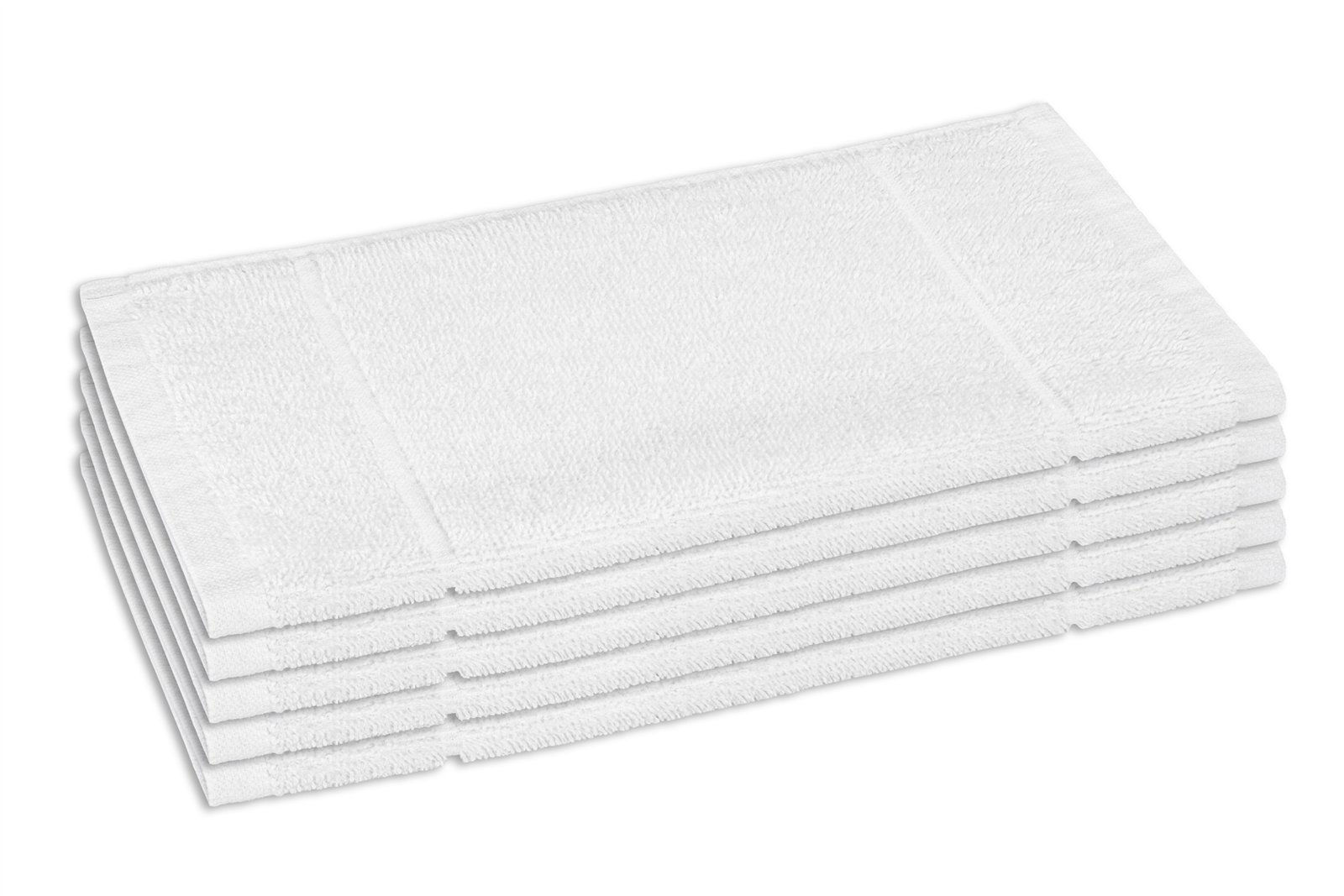 Badzubehör Seiflappen 30 x 30 cm, weiß - 400 g/m²