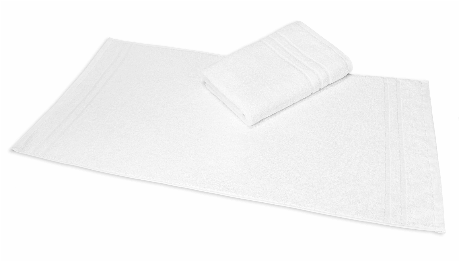 Montana Duschtuch 70 x 140 cm - 400 g/m², weiß, 90%BW - 10%PES