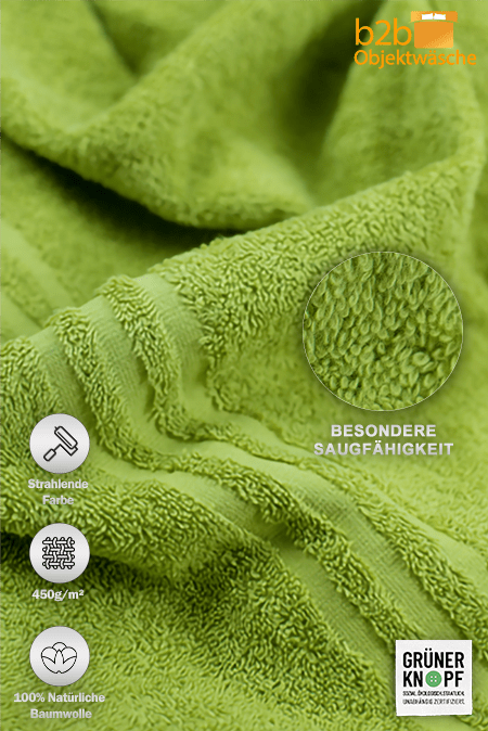 Gästetuch Rio 30x50cm - 450 g/m² lemon, 100%BW