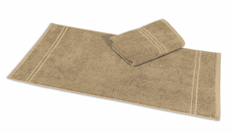 Gästetuch Rio 30x50cm - 450 g/m² beige, 100%BW
