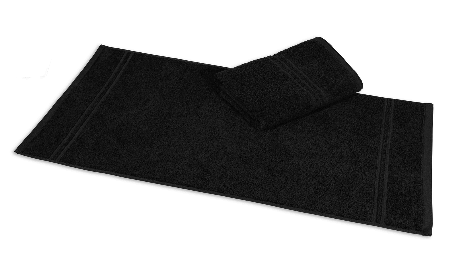Gästetuch Rio 30x50cm - 450 g/m² schwarz, 100%BW