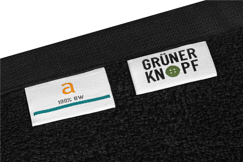 Gästetuch Rio 30x50cm - 450 g/m² schwarz, 100%BW