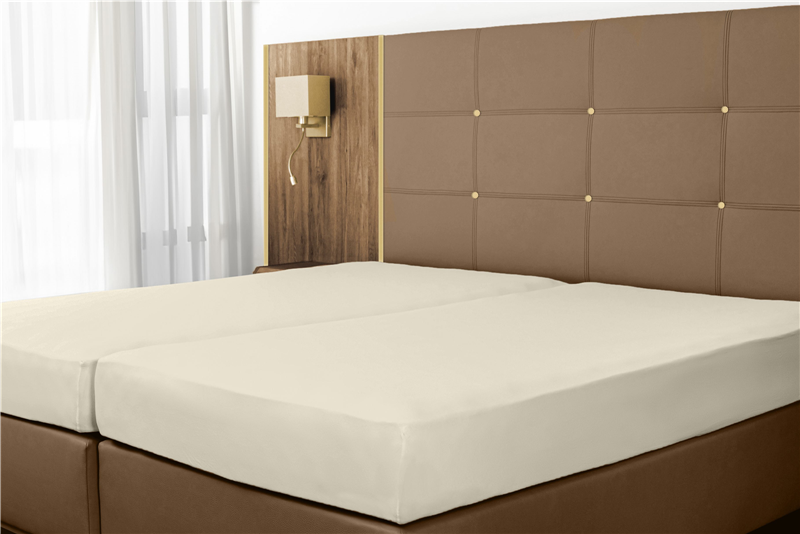 Spannbettlaken, Jersey - farbig 160 g/qm 100x200 cm creme