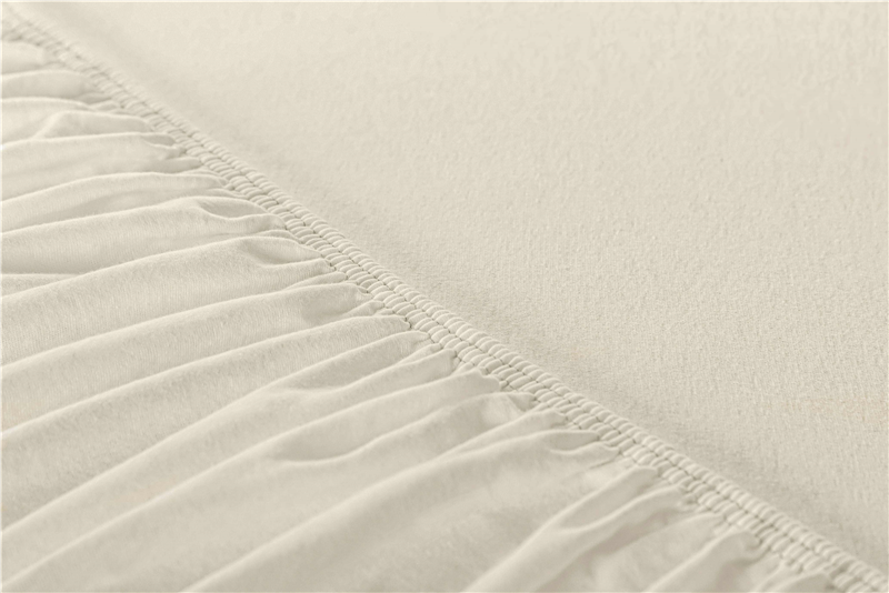 Spannbettlaken, Jersey - farbig 160 g/qm 100x200 cm creme