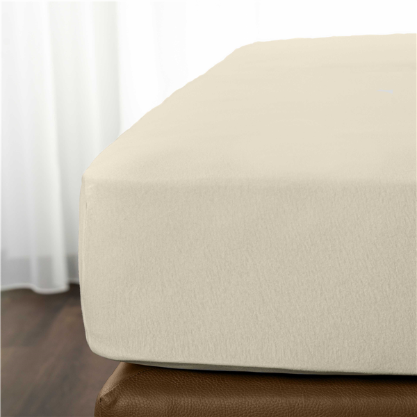 Spannbettlaken, Jersey - farbig 160 g/qm 100x200 cm creme