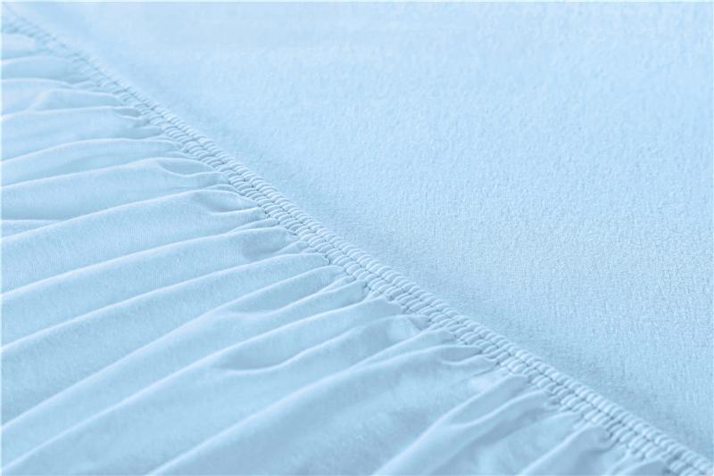 Spannbettlaken, Jersey - farbig 160 g/qm 100x200 cm hellblau