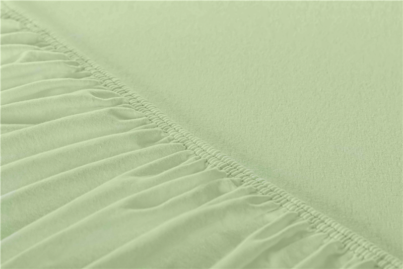 Spannbettlaken, Jersey - farbig 160 g/qm 100x200 cm lime