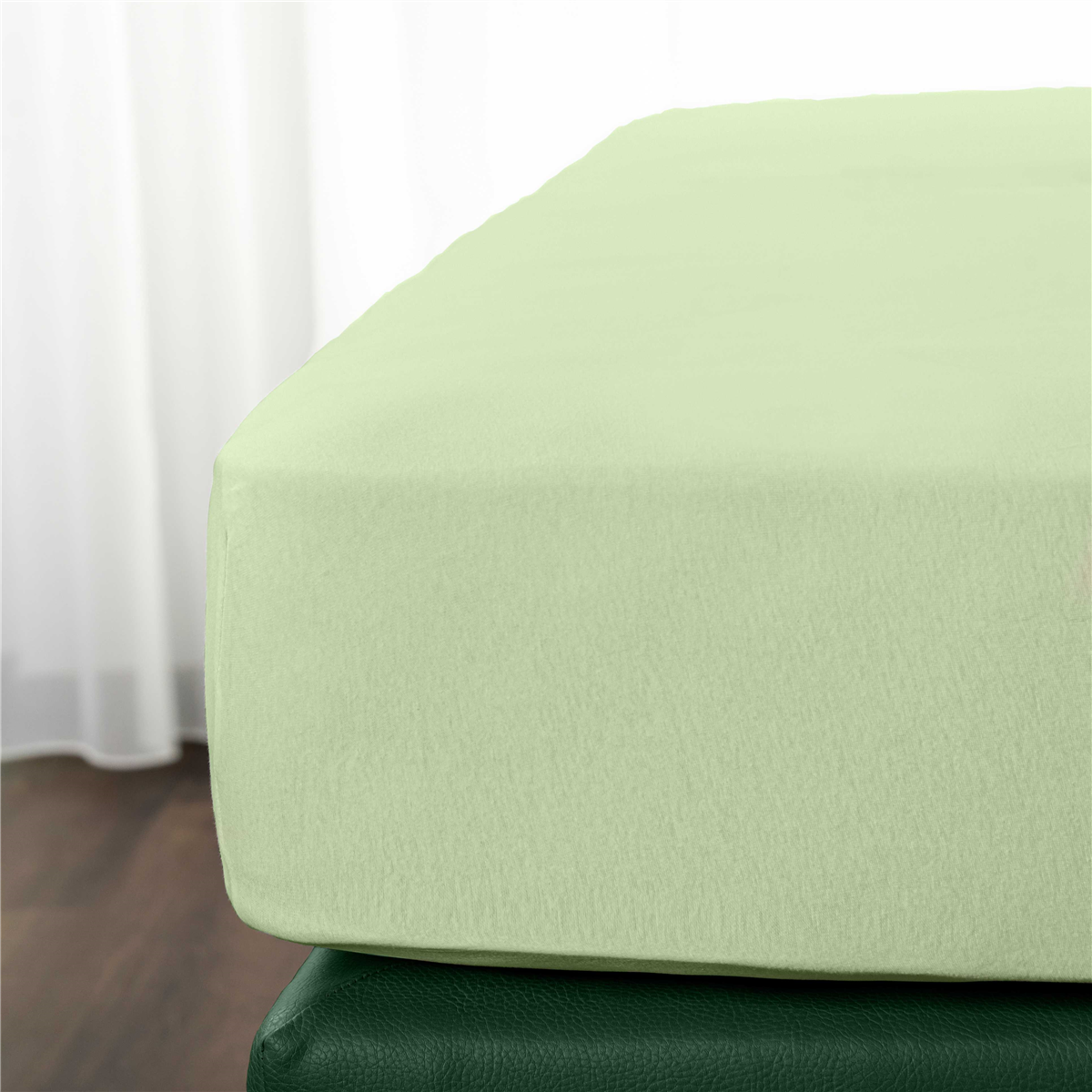 Spannbettlaken, Jersey - farbig 160 g/qm 180x200 cm lime