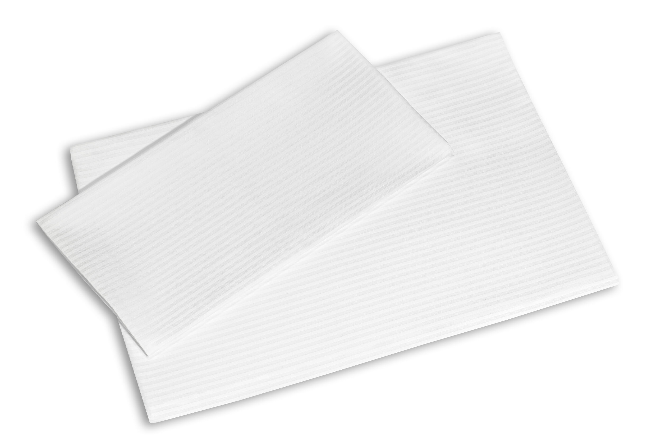 Elba - aurofab 4mm Streifen Kissenbezug 80x40 cm weiß