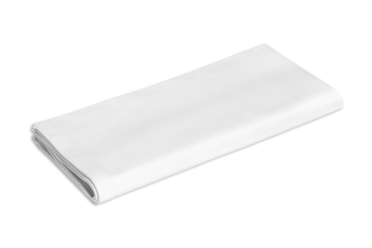 Platzdecke 35x50cm Uni weiß 100 % Baumwolle