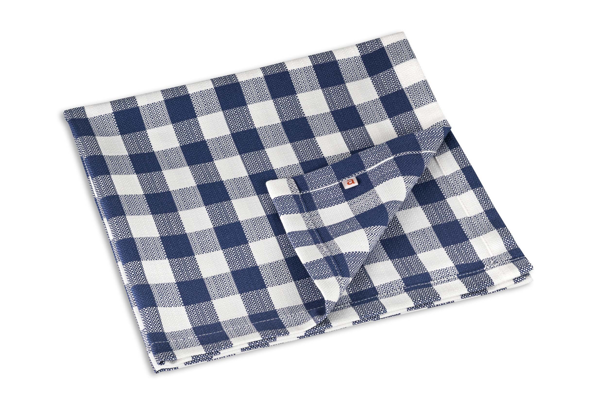 Stoffserviette karo blau-weiß, 50 x 50 cm
