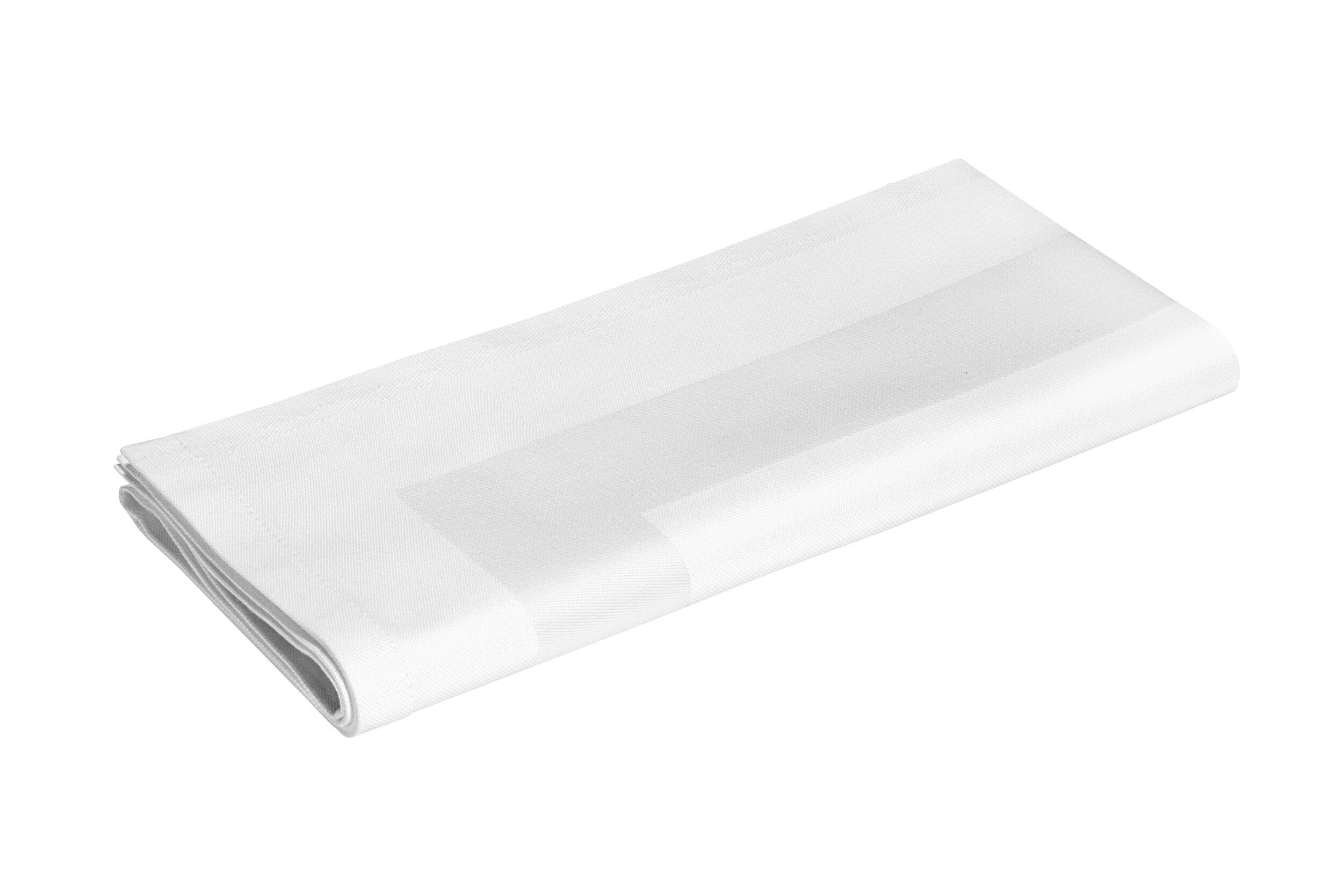 Stoffserviette 50 x 50 cm, weiß mit Atlaskante aus...